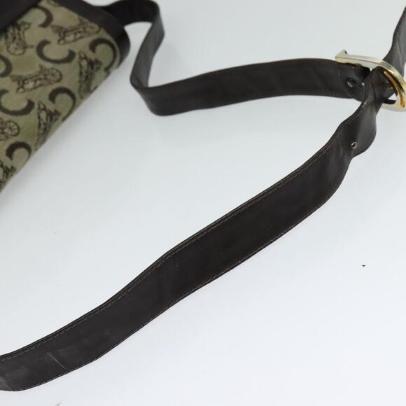 CELINE C Sulky Shoulder Bag Canvas Beige - Picture 7 of 13